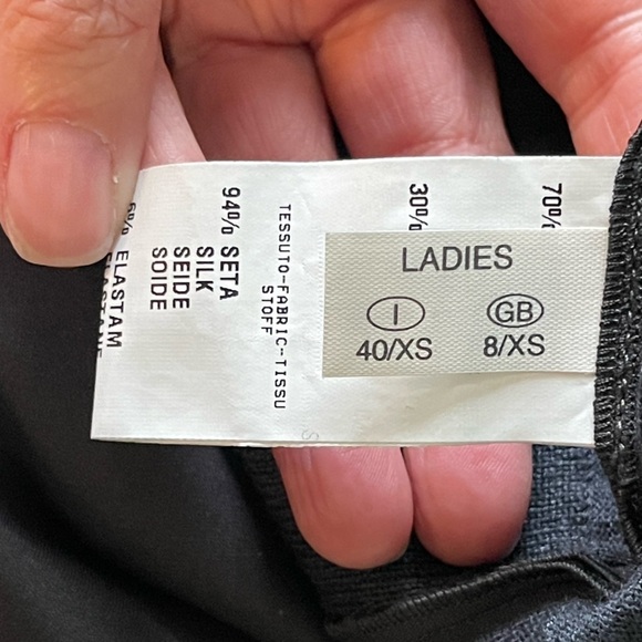 FABIANA FILIPPI Batwing Cashmere Silk Sweater Dark Charcoal Gray Sz 4 / XS - Picture 8 of 9